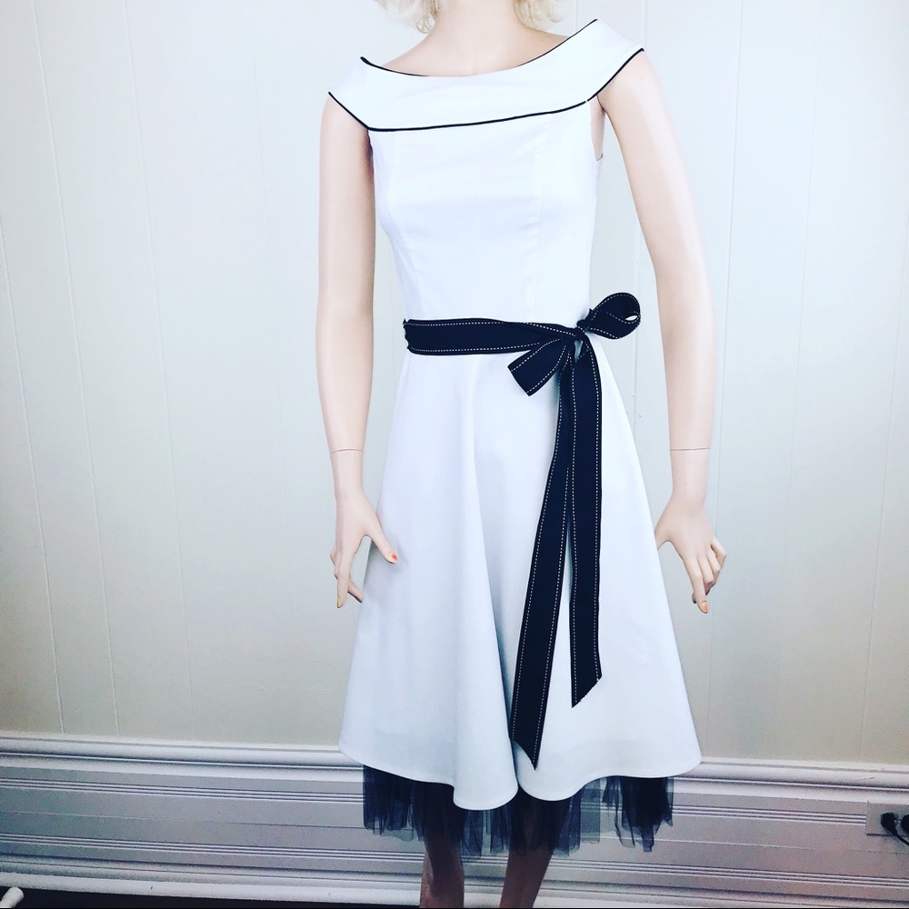 White pinup dress
